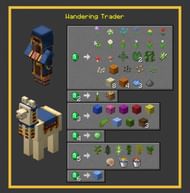 The trading table for the Wandering Trader in Minecraft. (Image via u/MissLauralot/reddit.com)